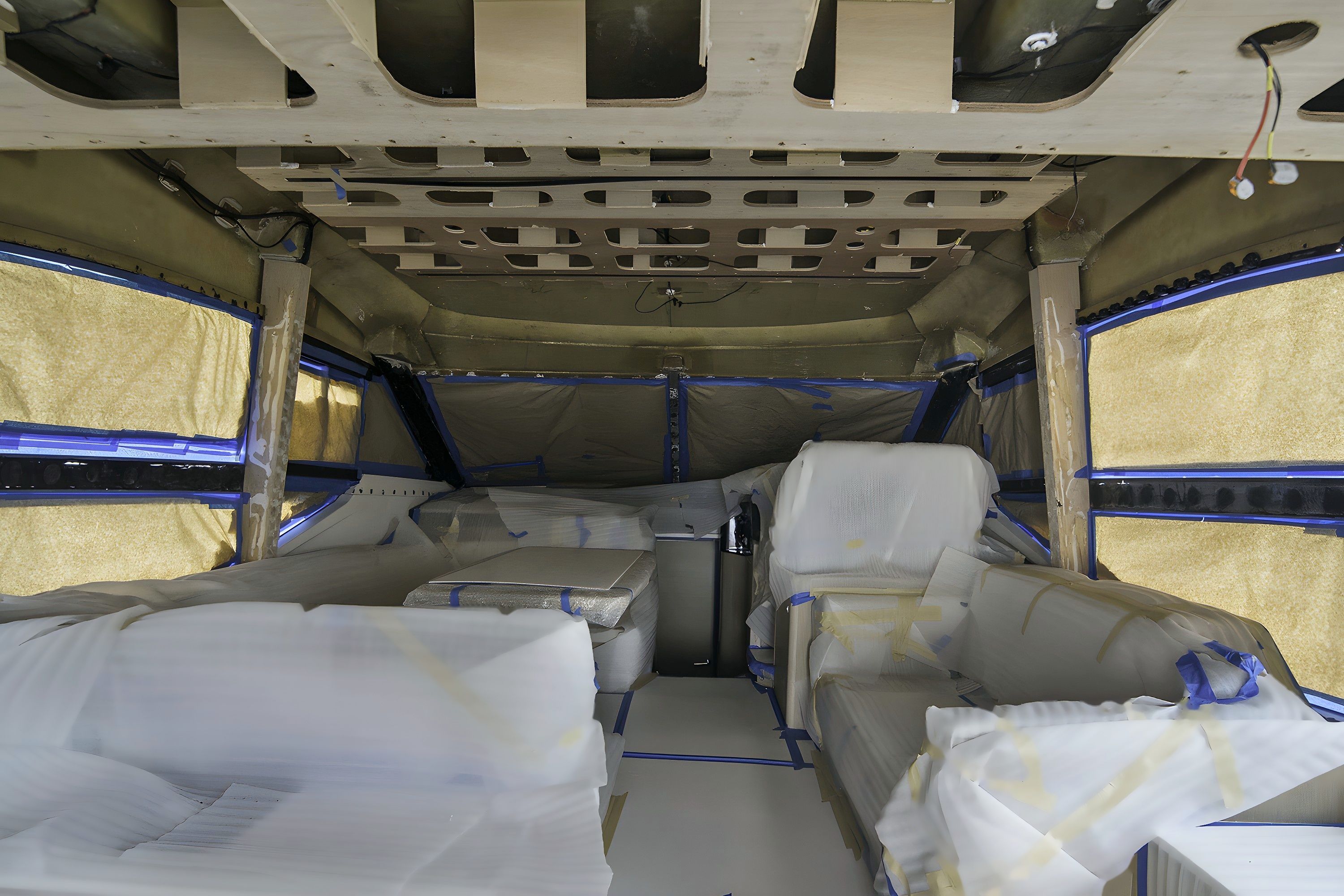 Princess P49 saloon before the interior refit in Phuket