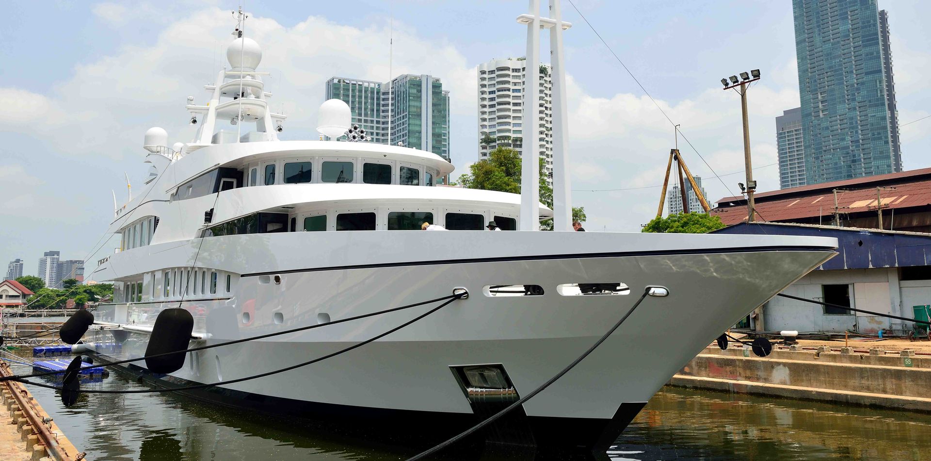 60 m Oceanco at Bangkok Dock, Thailand